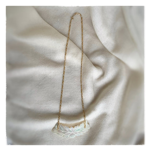 Collier Doré et nacre « Coxyde »